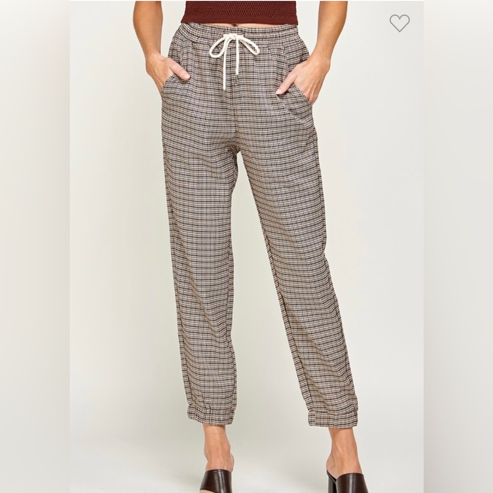 Plaid joggers